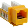 Cmple Cat6 RJ45 Punch Down Keystone Jack - Yellow 209-N